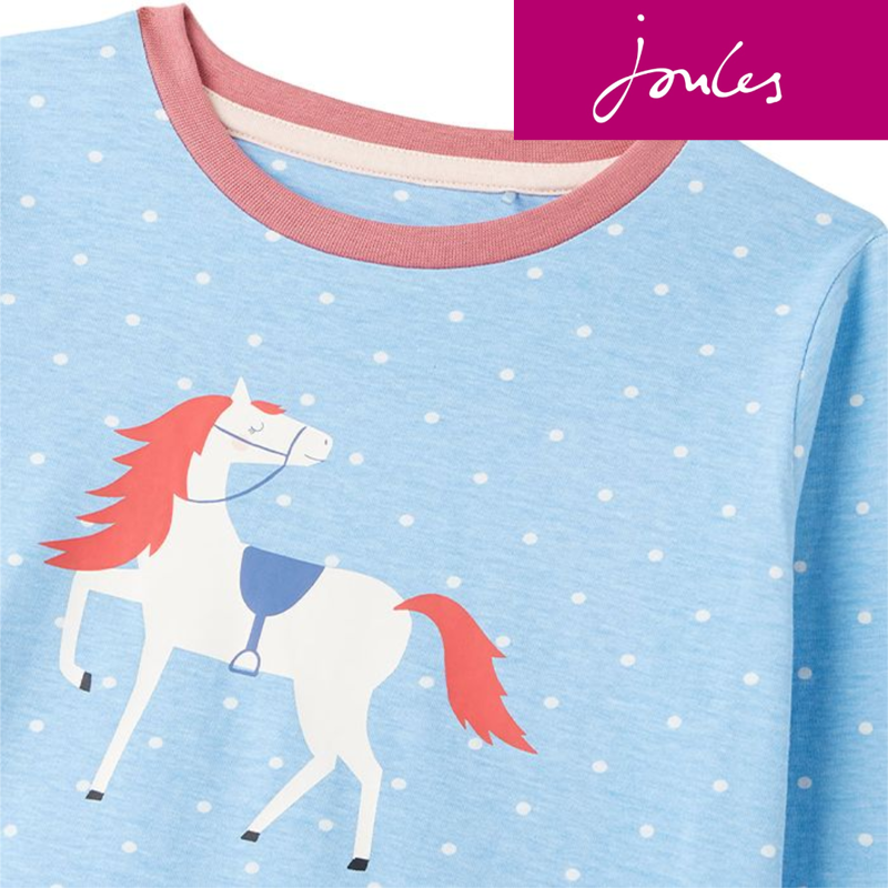 Joules Childrens Sleepwell Pyjama Set - Spot Horse-2